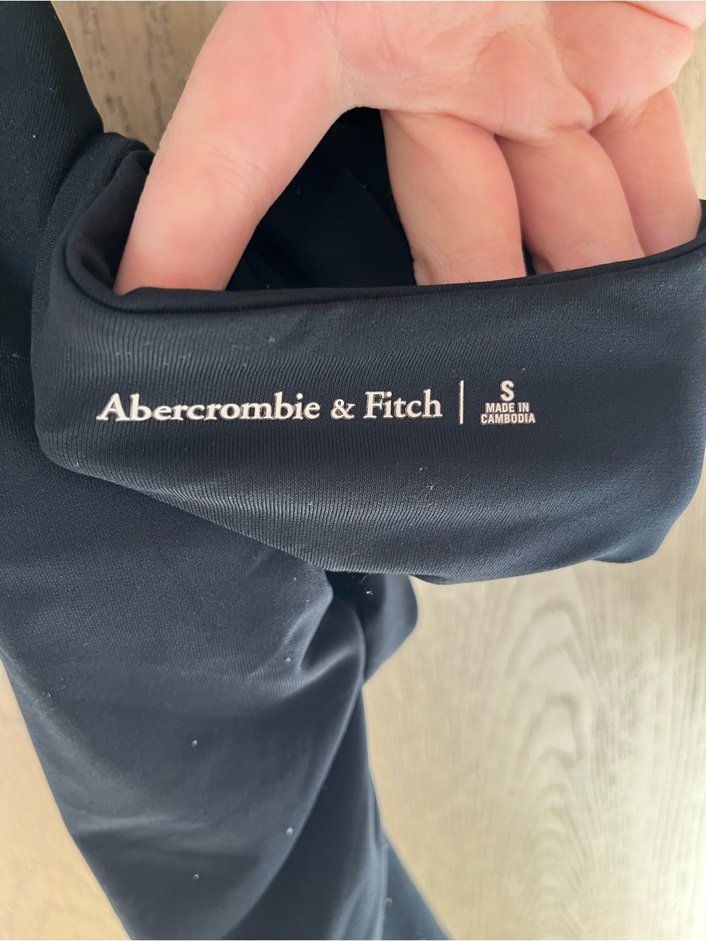 Abercrombie & Fitch Black Crop Top